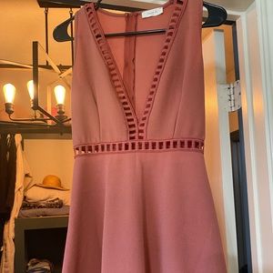 Charming Lace Borders Design Dress, Size: S